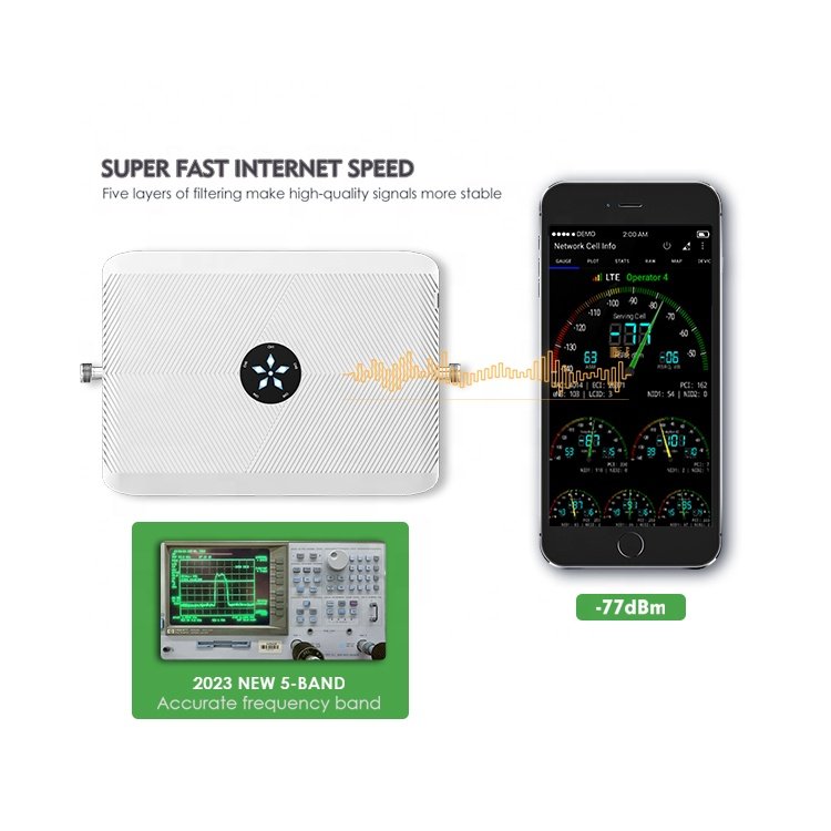 2g 3g 4g 5g transmitter booster rseau signal booster full kit five band 700 850 1700 1900 2600mhz repeater